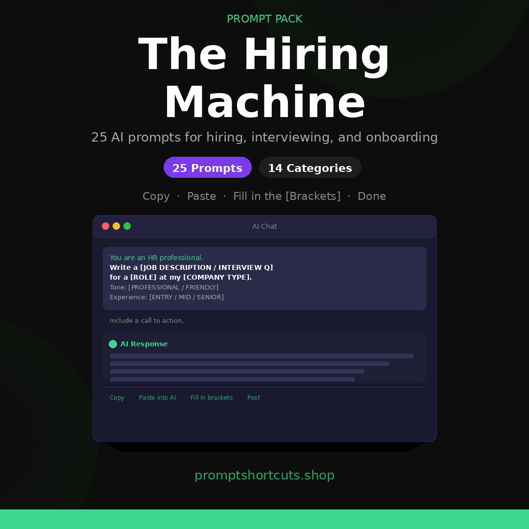 The Hiring Machine prompt pack cover